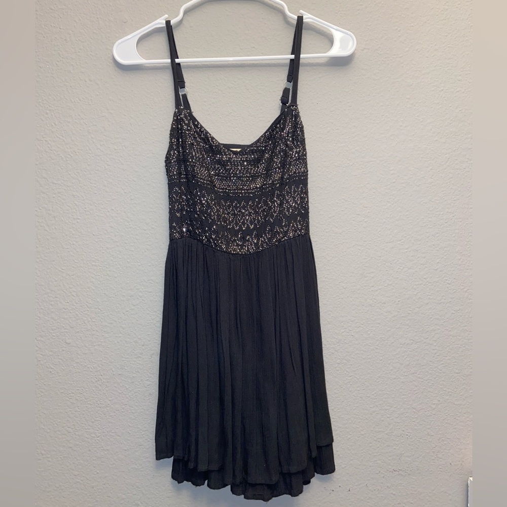 Hollister gray sequin mini dress. Size XS